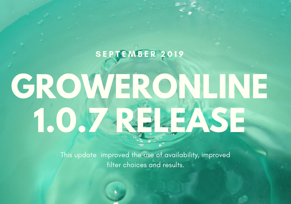 GrowerOnline 1.0.7 Release